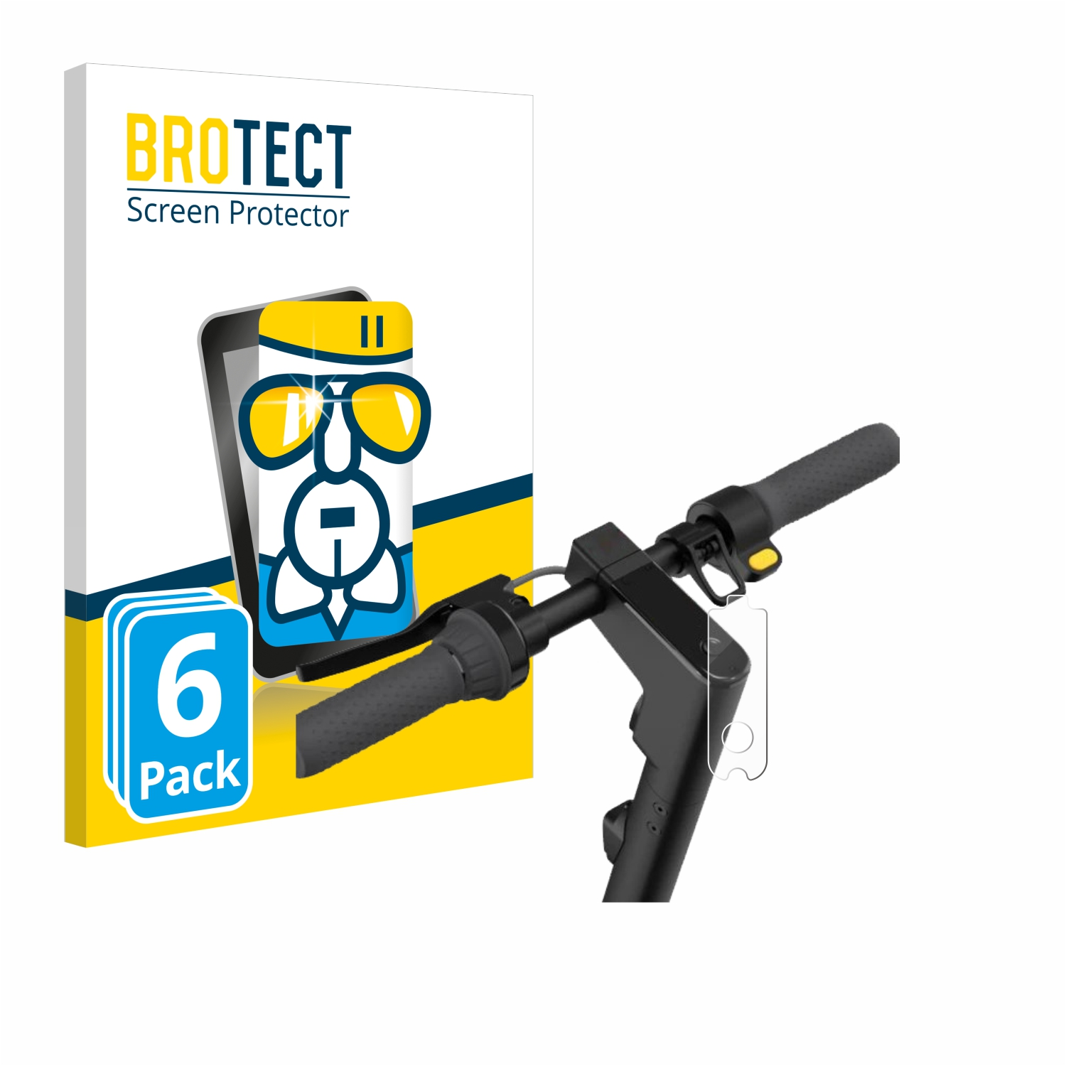 6x Segway Ninebot klare MAX Airglass KickScooter BROTECT Schutzfolie(für G2D)