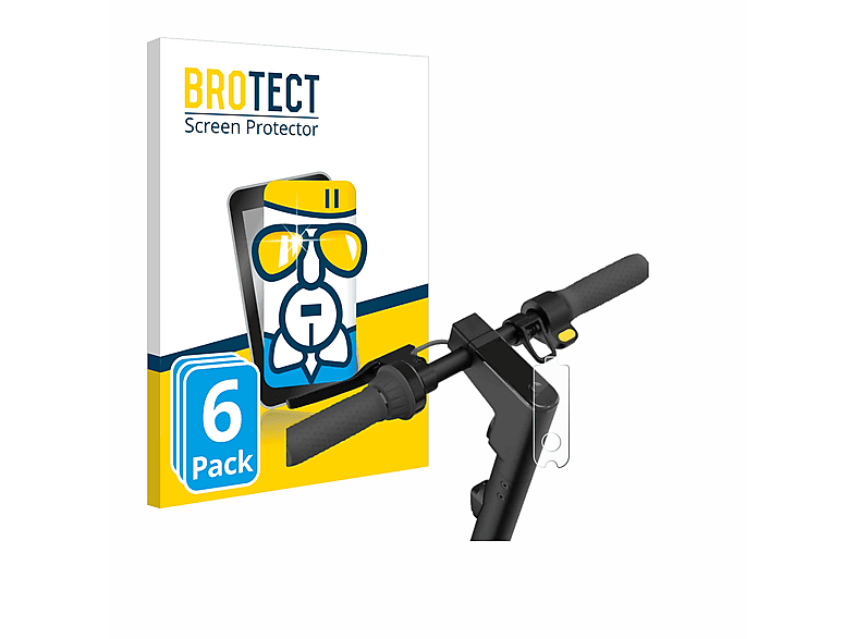 BROTECT 6x Airglass klare Schutzfolie(für Segway Ninebot KickScooter MAX G2D)