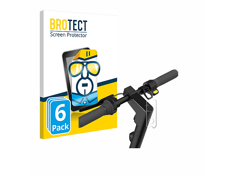 BROTECT 6x klare G2D) Ninebot KickScooter Segway MAX Schutzfolie(für