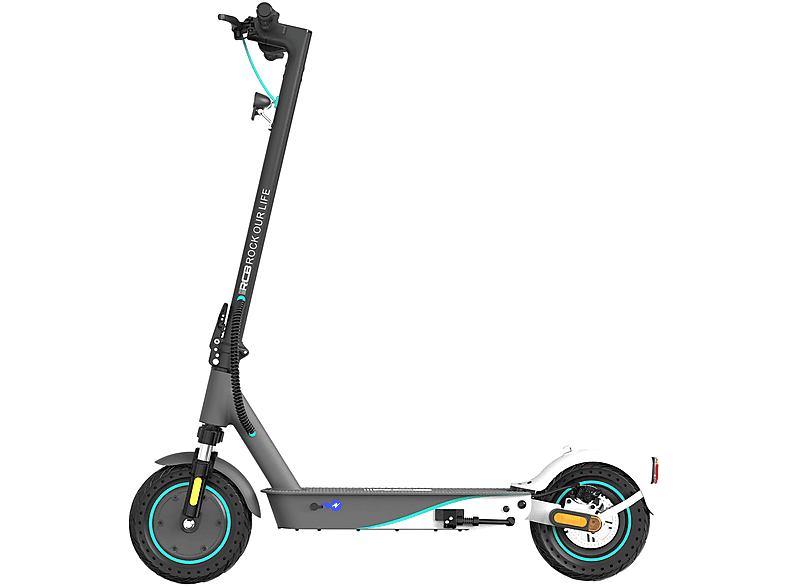 RCB EV10K PRO mit Straßenzulassung E-Roller mit App Faltbarer E-Scooter (10  Zoll, Grau und Weiß) | MediaMarkt