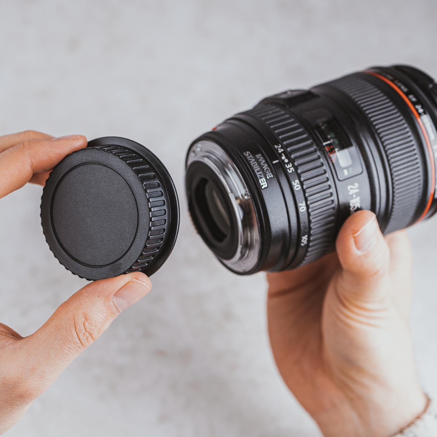 LENS-AID Canon FD-Mount Gehäusedeckel, | für Schwarz, passend Canon Objektivdeckel FD-Mount