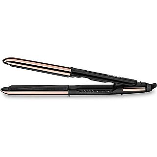 Plancha de pelo - BABYLISS ST481E, Cerámica, 2000 W, 230 °C, Negro y Oro Rosa