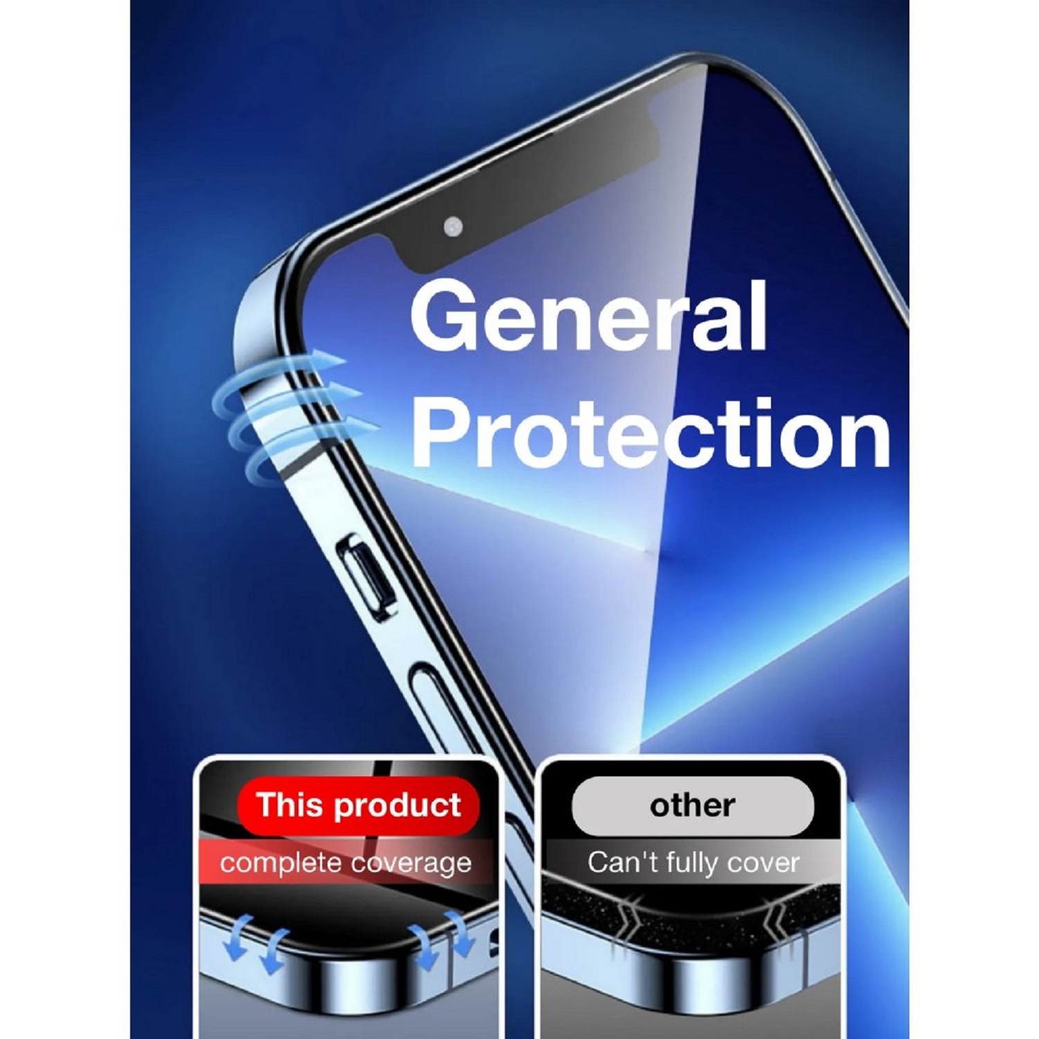 1x PROTECTORKING Apple iPhone ANTI-SPY 9H Max) Pro Panzerhartglas Displayschutzfolie(für PRIVACY 11