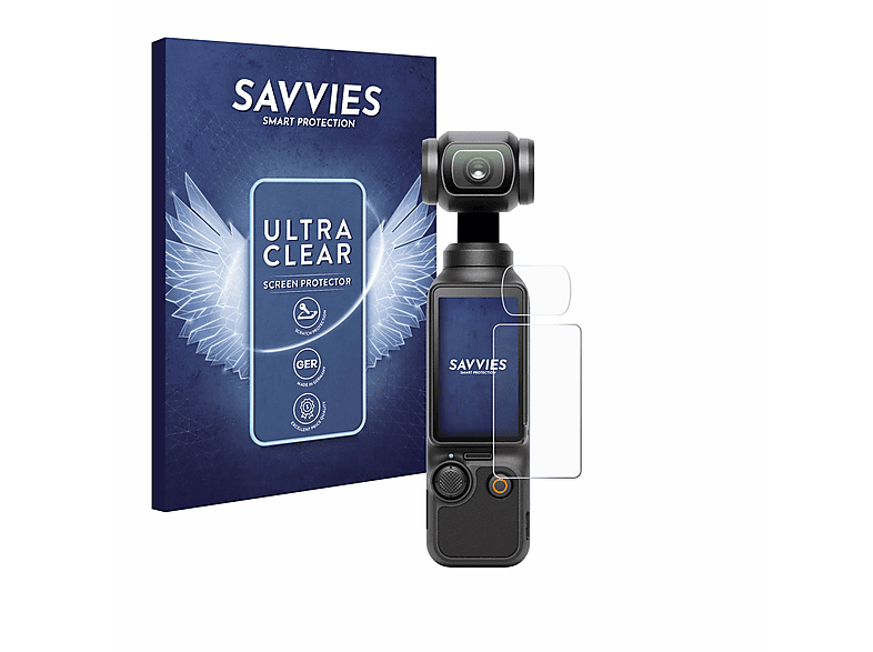 SAVVIES 18x klare Schutzfolie(für DJI Osmo Pocket 3)
