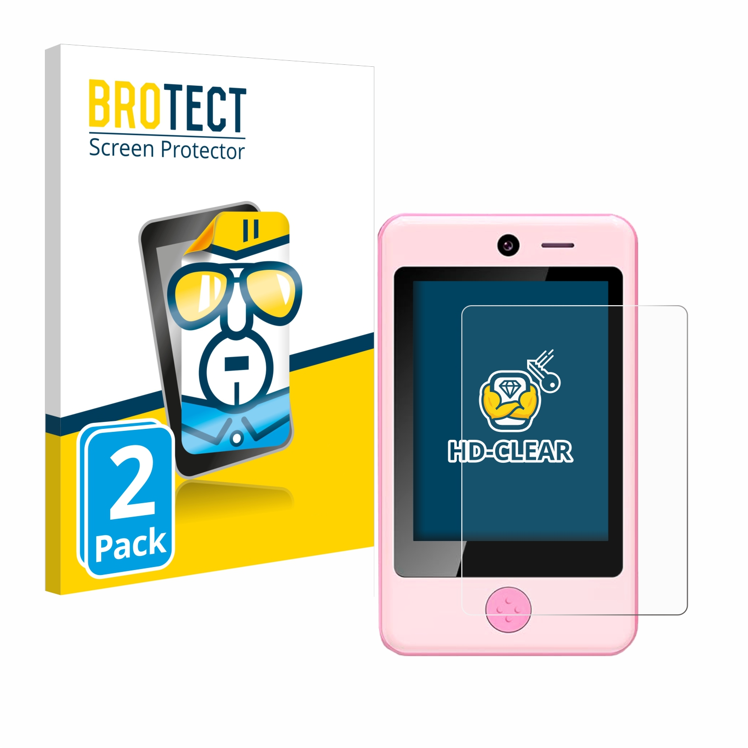 BROTECT Children’s 2x Schutzfolie(für Pthtechus klare Smartphone)