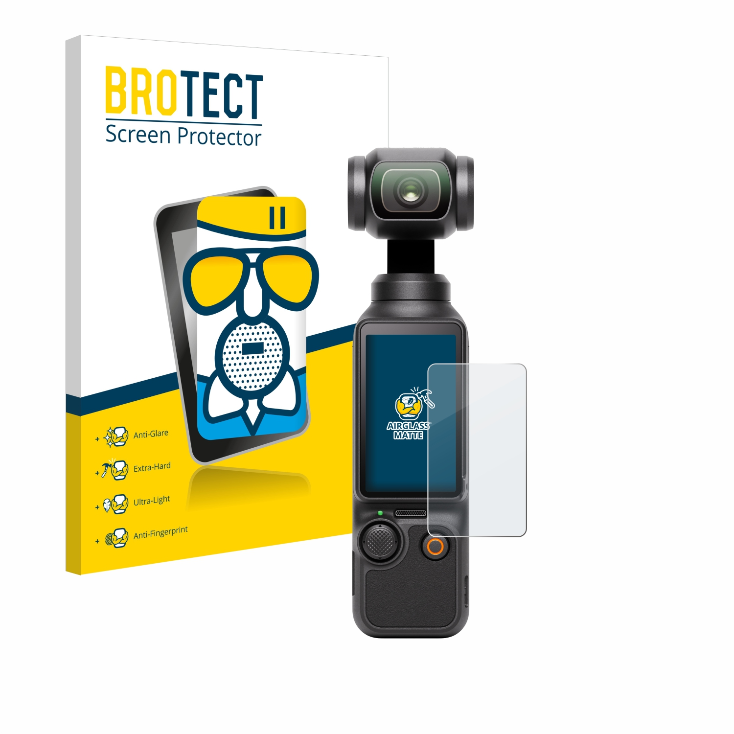 Pocket BROTECT 3) Schutzfolie(für matte Airglass Osmo DJI