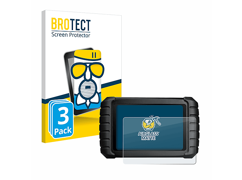 BROTECT 3x CR matte Max) Schutzfolie(für iCarsoft Airglass