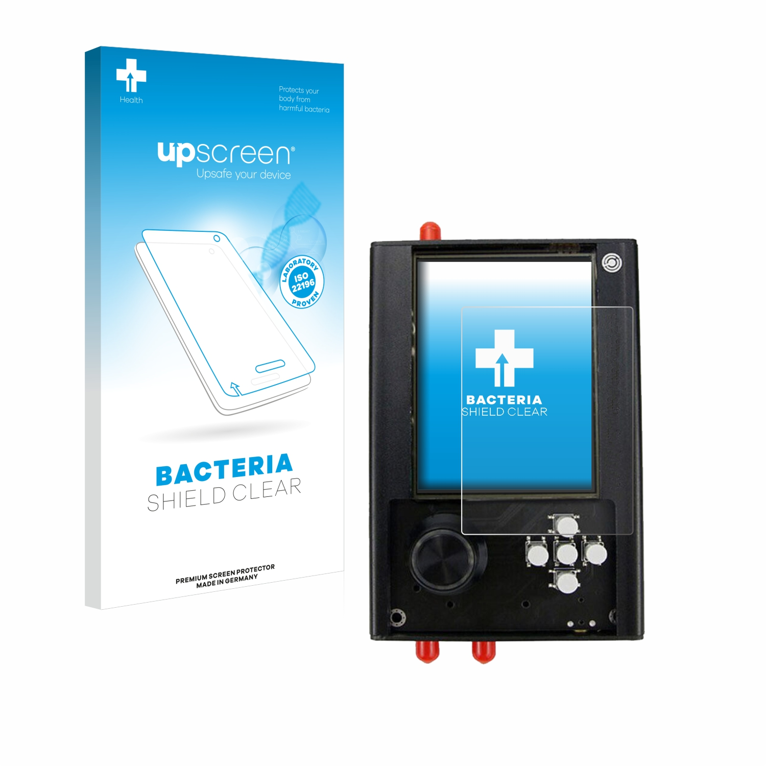 UPSCREEN antibakteriell klare Schutzfolie(für Portapack H2+)
