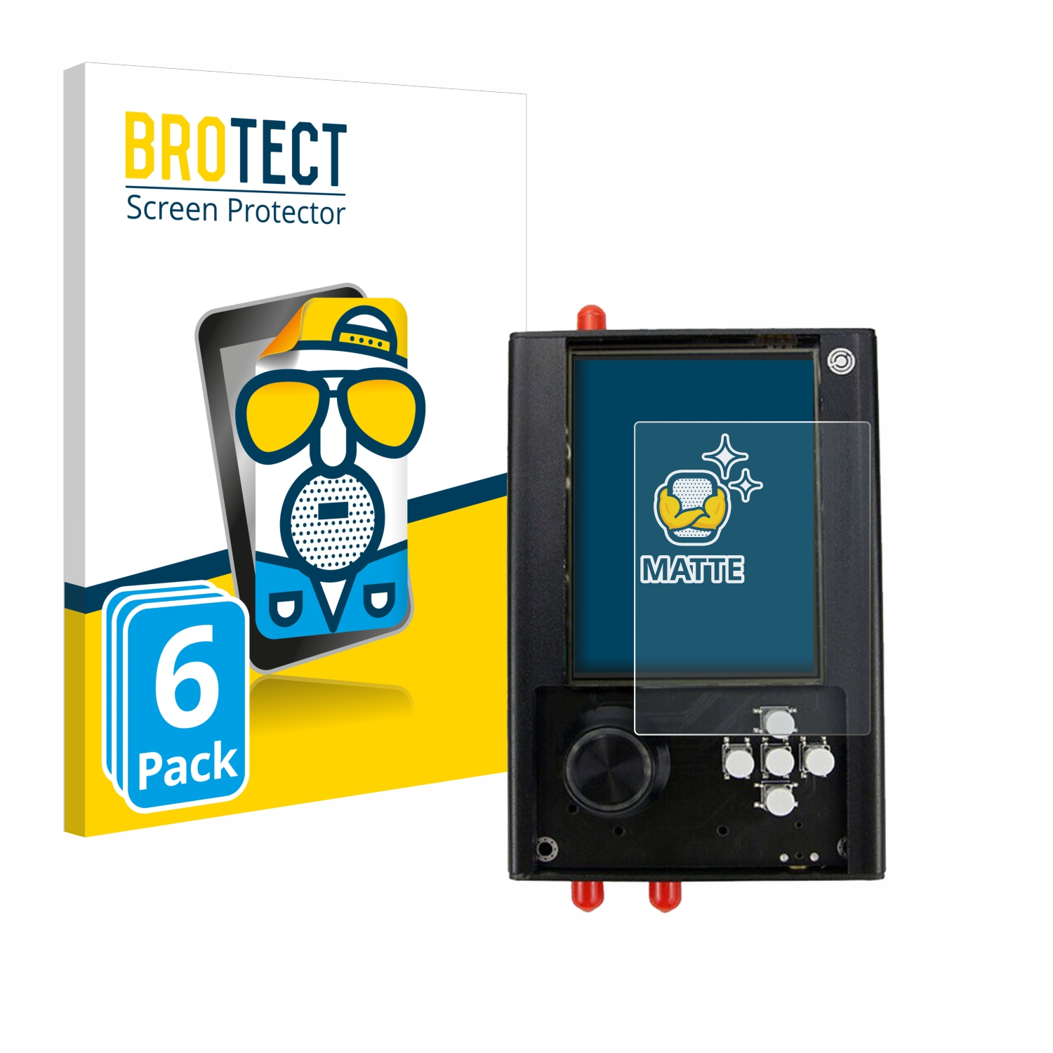 BROTECT 6x matte H2+) Portapack Schutzfolie(für