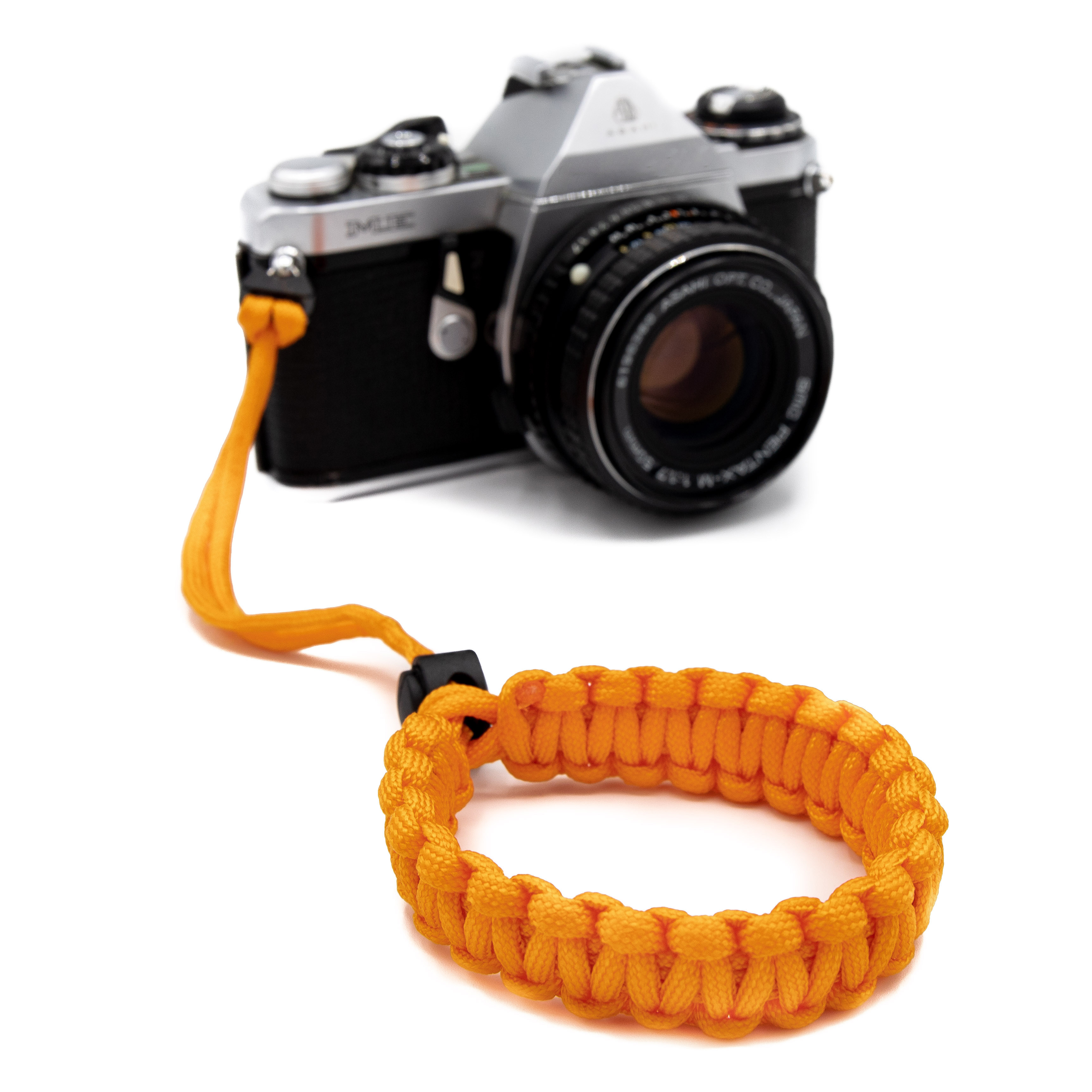 LENS-AID Kamera Handschlaufe aus Paracord fürs Handschlaufe, Kamera Orange Handgelenk