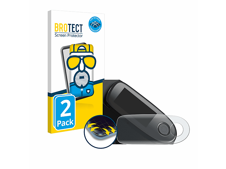 BROTECT Schutzfolie(für Segway Curved Full-Cover KickScooter F40D) 2x Flex Ninebot 3D matt