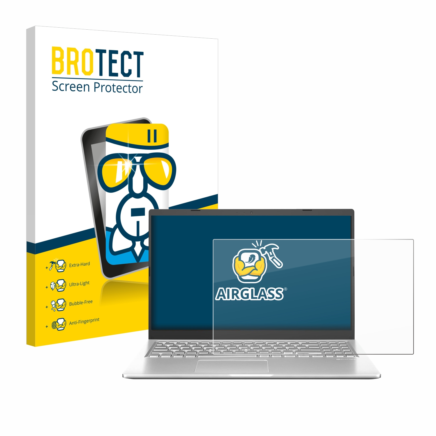 BROTECT Airglass klare Schutzfolie(für ASUS Vivobook F1500EA) 15