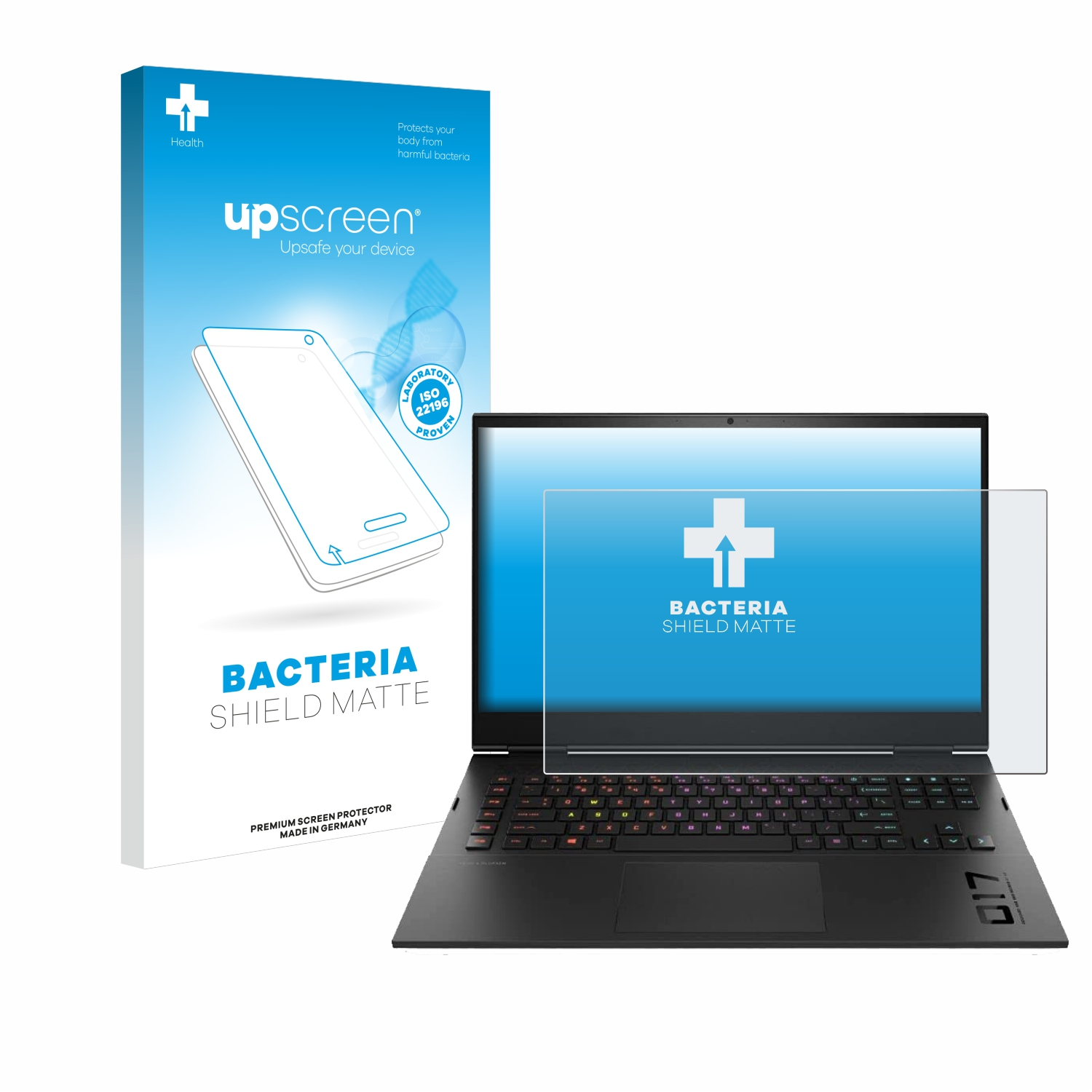 UPSCREEN antibakteriell entspiegelt matte HP Schutzfolie(für 17-ck0075ng) Omen