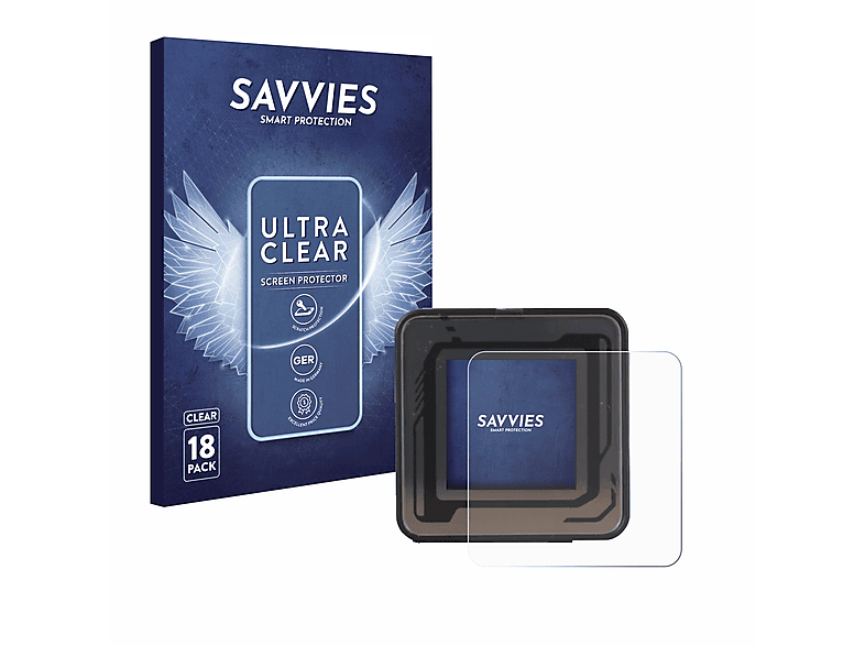 SAVVIES 18x Schutzfolie(für klare Pocket Dockcase M.2)