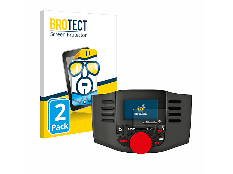 BROTECT 2x klare Schutzfolie(für Märklin Mobile Station WLAN 60667) | Schutzfolien & Schutzgläser