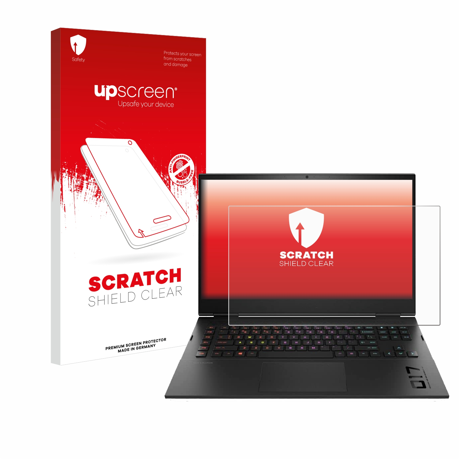 HP Kratzschutz Schutzfolie(für klare Omen 17-ck0075ng) UPSCREEN