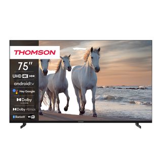 TV LED 75" - THOMSON 75UA5S13, UHD 4K, ARM CA55 Quad core with TEE 1.5GHz, Smart TV, DVB-T2 (H.265), Negro