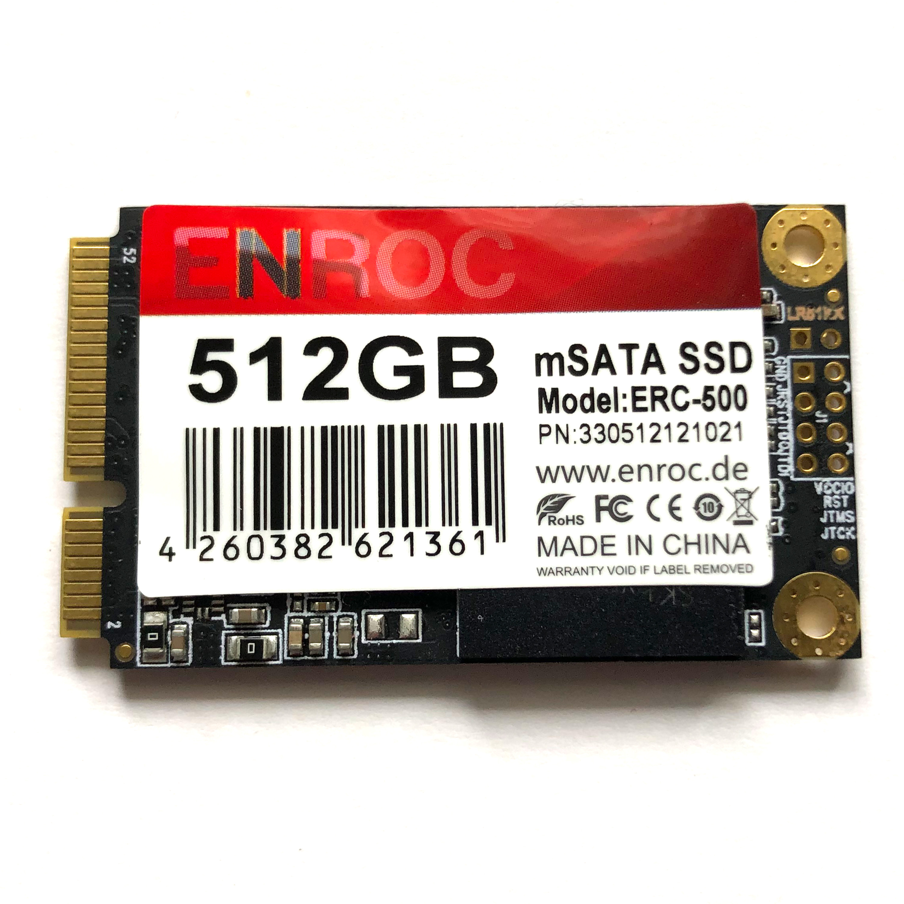 512 intern ERC500 interne SSD, mSATA ENROC SSD 512GB GB, Festplatte,