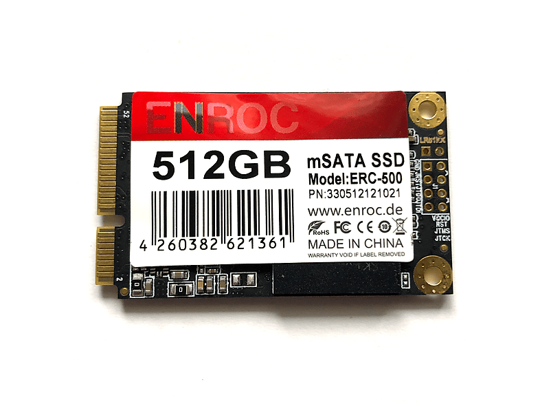 512 intern ERC500 interne SSD, mSATA ENROC SSD 512GB GB, Festplatte,