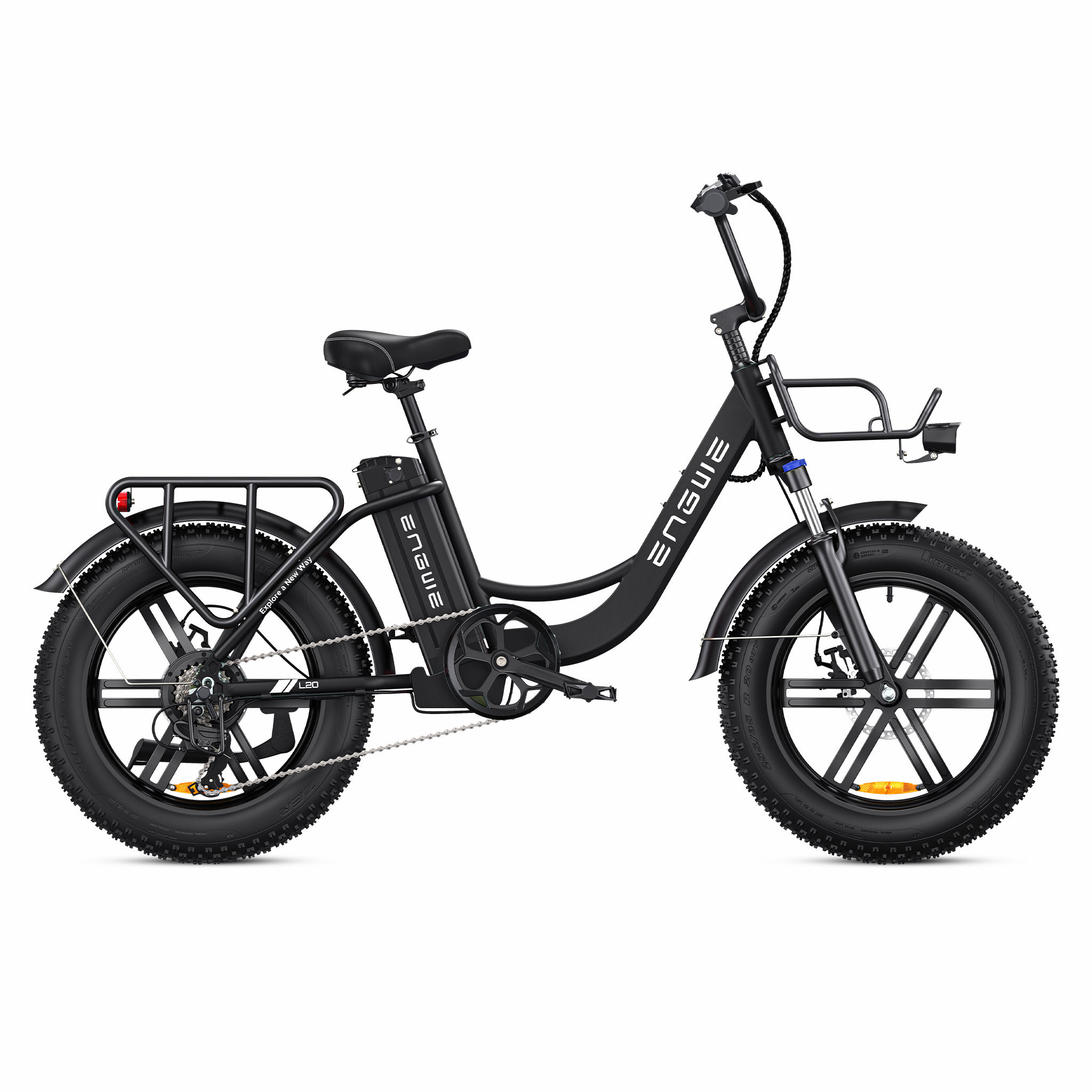 ENGWE L20 E-bike All (Laufradgröße: schwarz) Terrain Bike (ATB) Unisex-Rad, 20 Zoll
