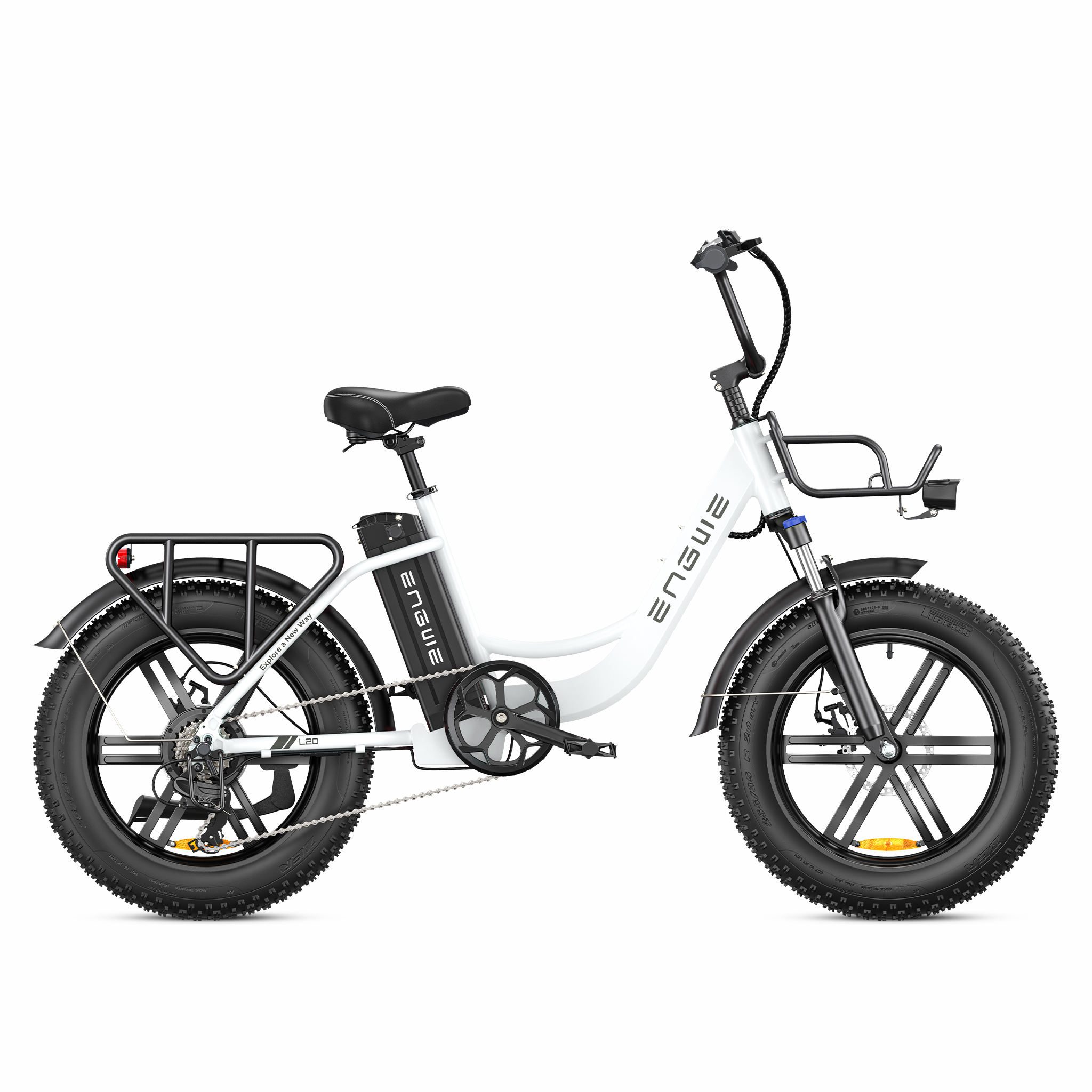 ENGWE L20 E-bike All (Laufradgröße: schwarz) Terrain Bike (ATB) Unisex-Rad, 20 Zoll