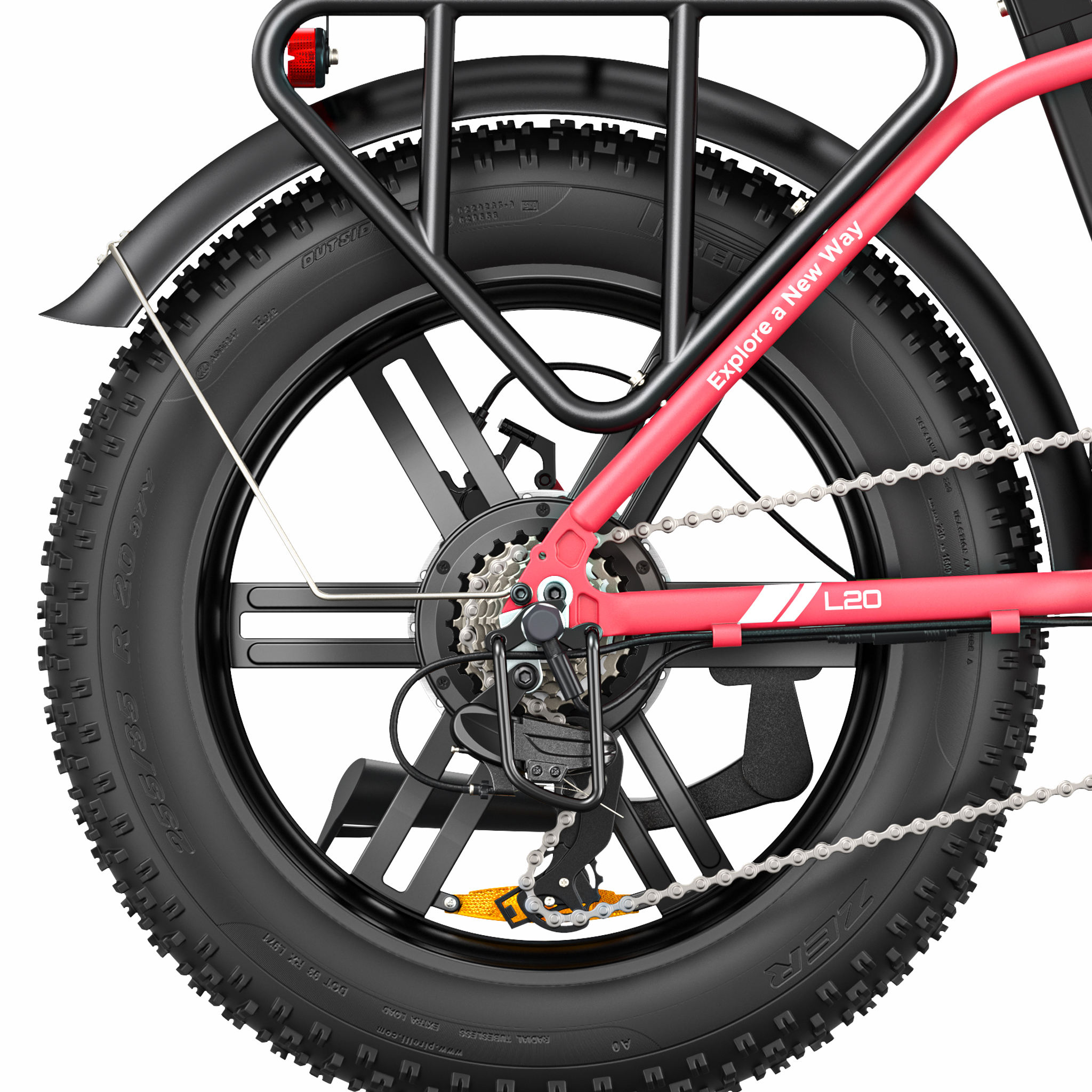 ENGWE L20 E-bike All Zoll, (Laufradgröße: Terrain (ATB) Bike 20 schwarz) Unisex-Rad