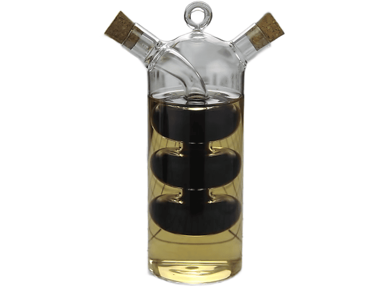UWOT Küchenölflasche aus Glas, kreative Zwei-in-Eins-Gewürzflasche für den Haushalt Ölkännchen