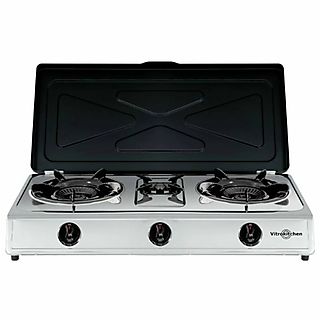 Placa de gas - VITROKITCHEN 360IB, 3 zona(s) zonas, propano/butano, 71 cm, Inox