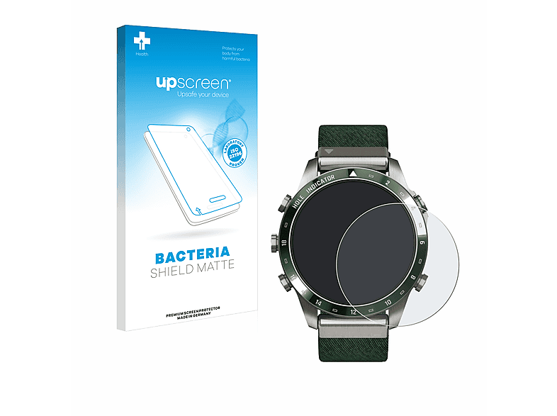 UPSCREEN antibakteriell entspiegelt Gen Marq Golfer Schutzfolie(für matte 2) Garmin