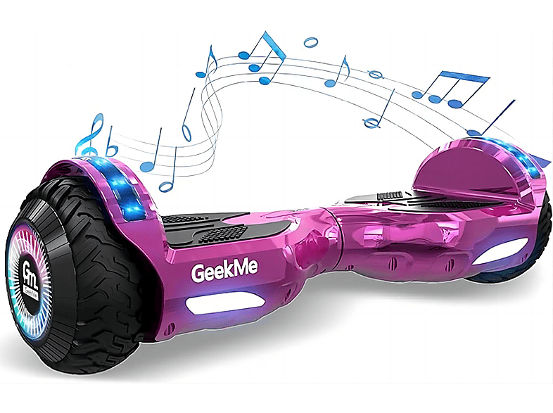 GEEKME Z5S Hoverboard für Kinder Board Rosa) Balance (6,5 Zoll