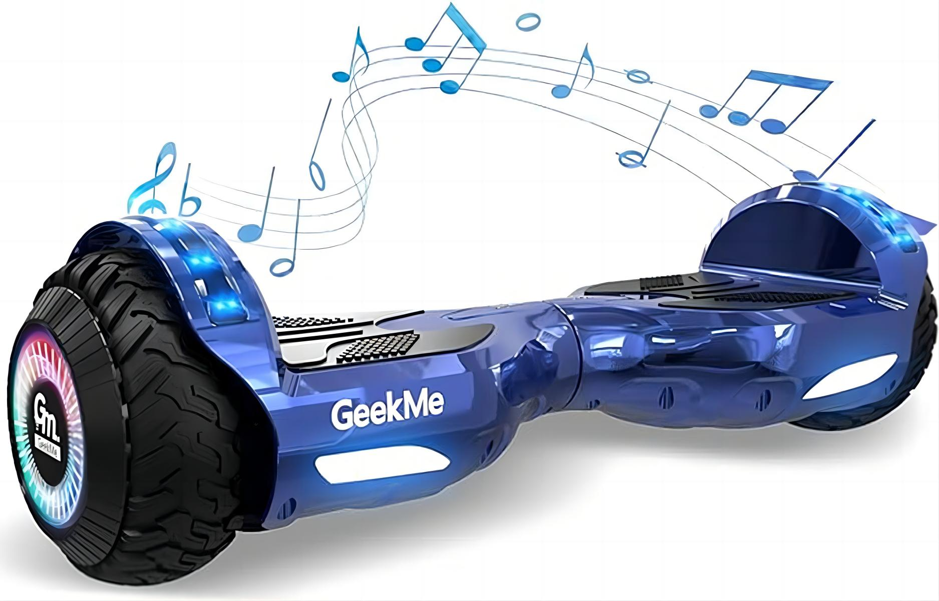 GEEKME Z5S Hoverboard mit Sitz Zoll, Board Hippop) und Balance Blau (6,5