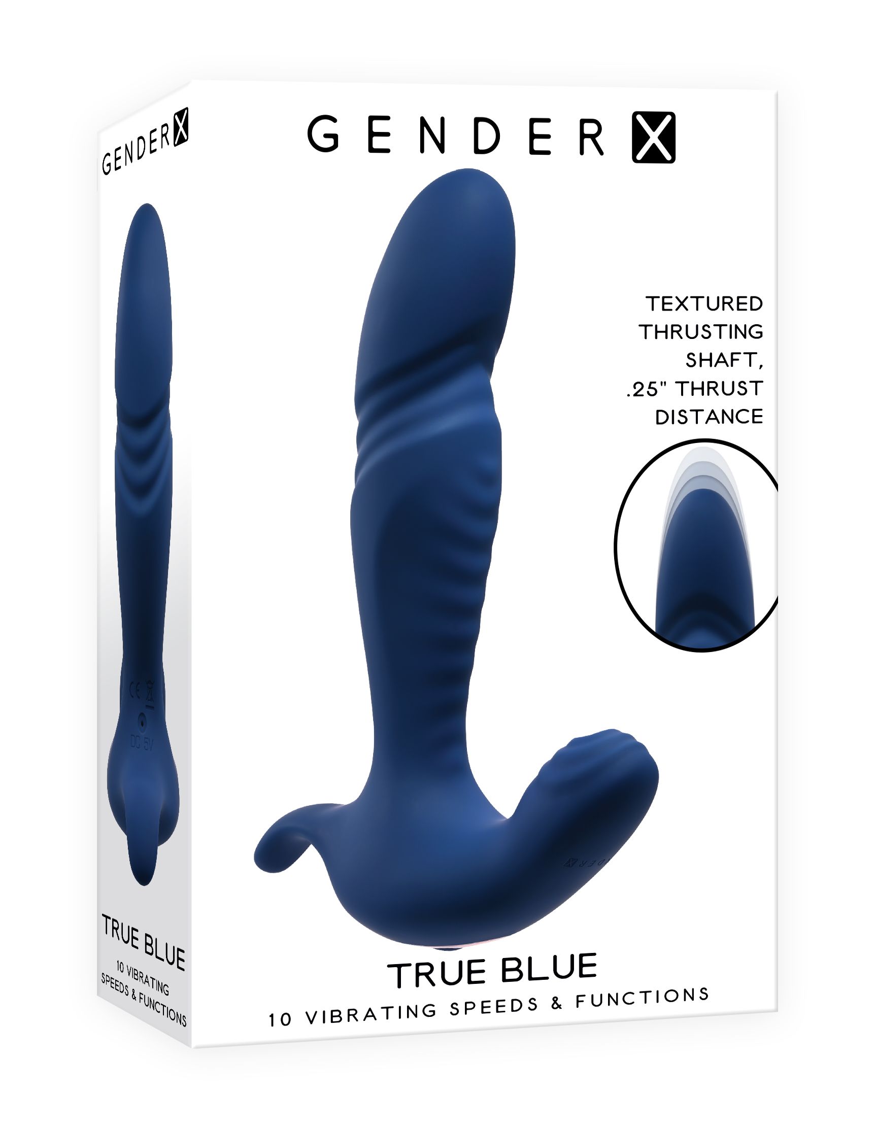 Vibrator GENDER Evolved Blau - X analplugs-buttplugs - Blue Prostata True