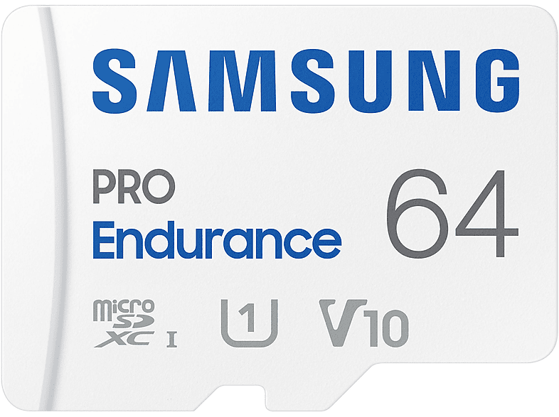 SAMSUNG MB-MJ64KA/EU PRO ENDURANCE 64GB, 100 MB/s Micro-SDXC Speicherkarte, GB, 64