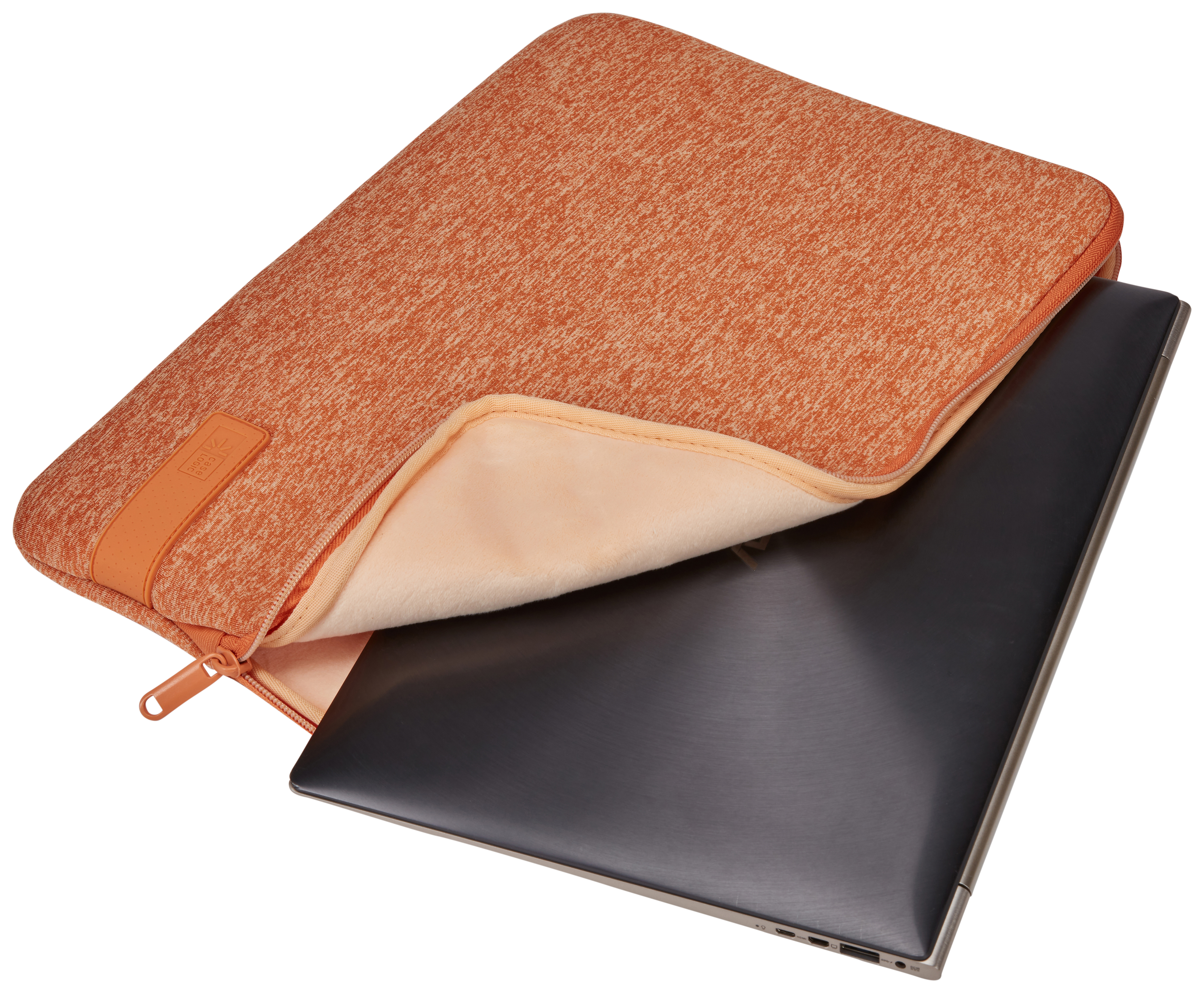 für Sleeve Universal Coral Reflect LOGIC CASE Polyester, Gold/Apricot Notebook Sleeve