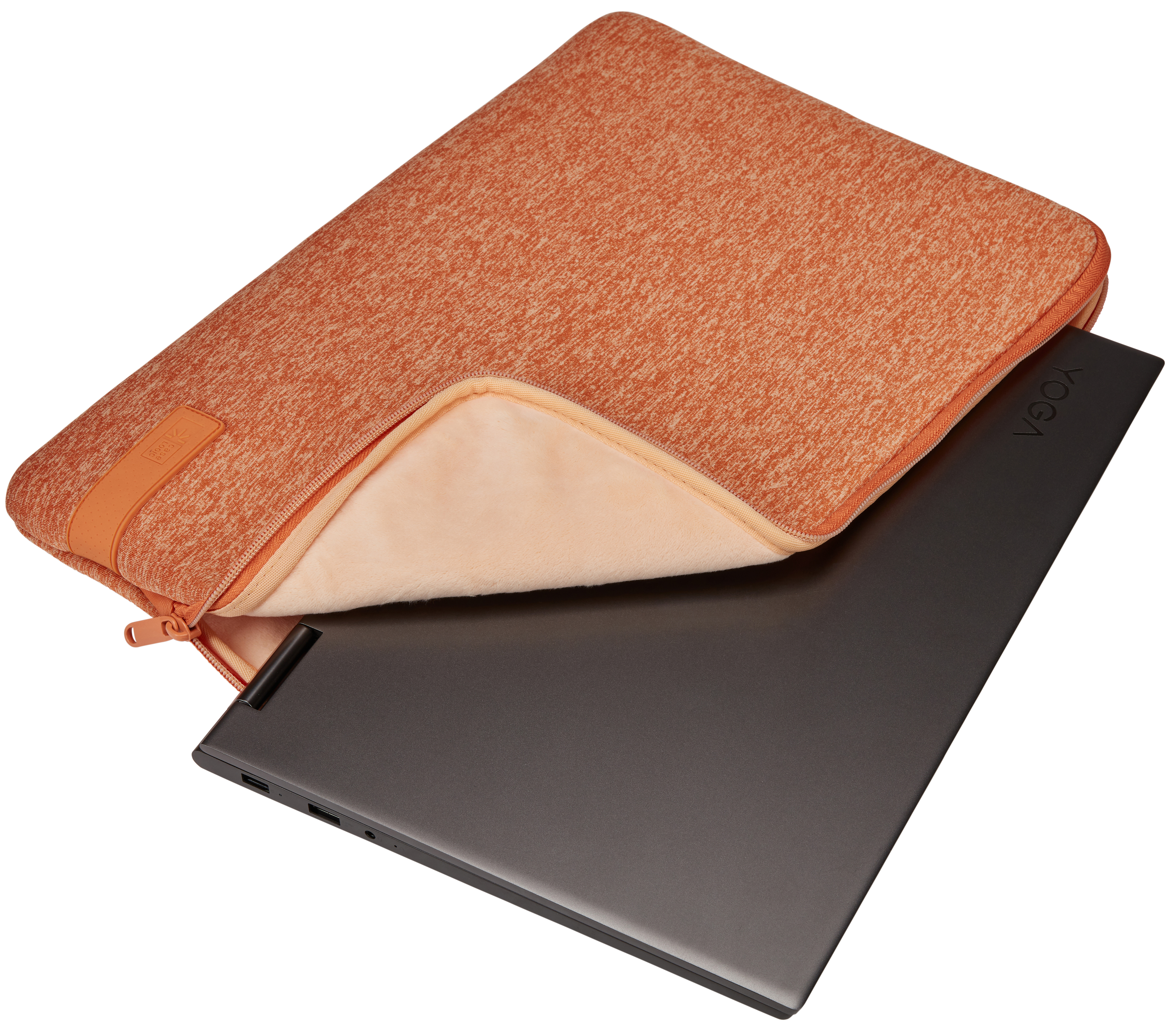 LOGIC Gold/Apricot für CASE Sleeve Polyester, Notebook Universal Sleeve Coral Reflect