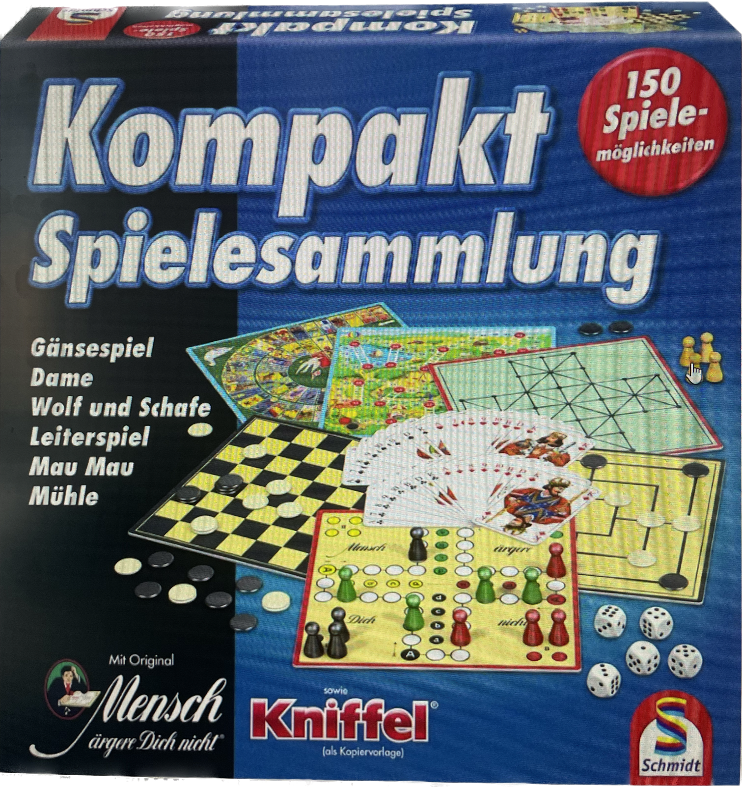 SCHMIDT SPIELE Spielesammlung Brettspiele schwarz -150er, nein