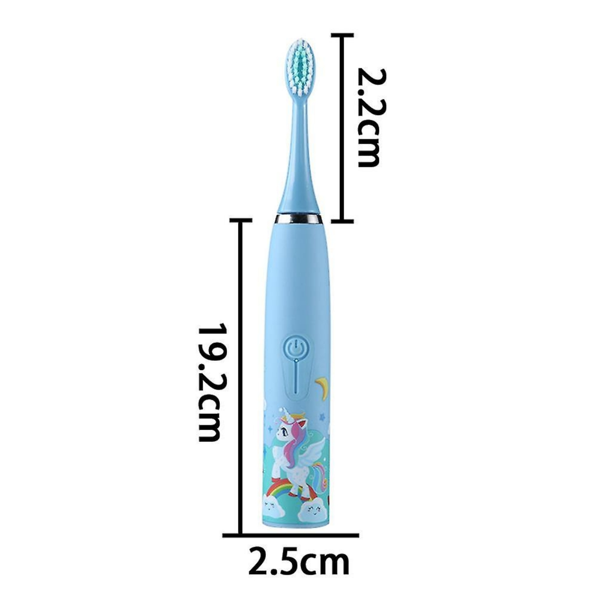 ELKUAIE Zahnfleischreinigung Elektrische Kinder Zahnbürste für blue