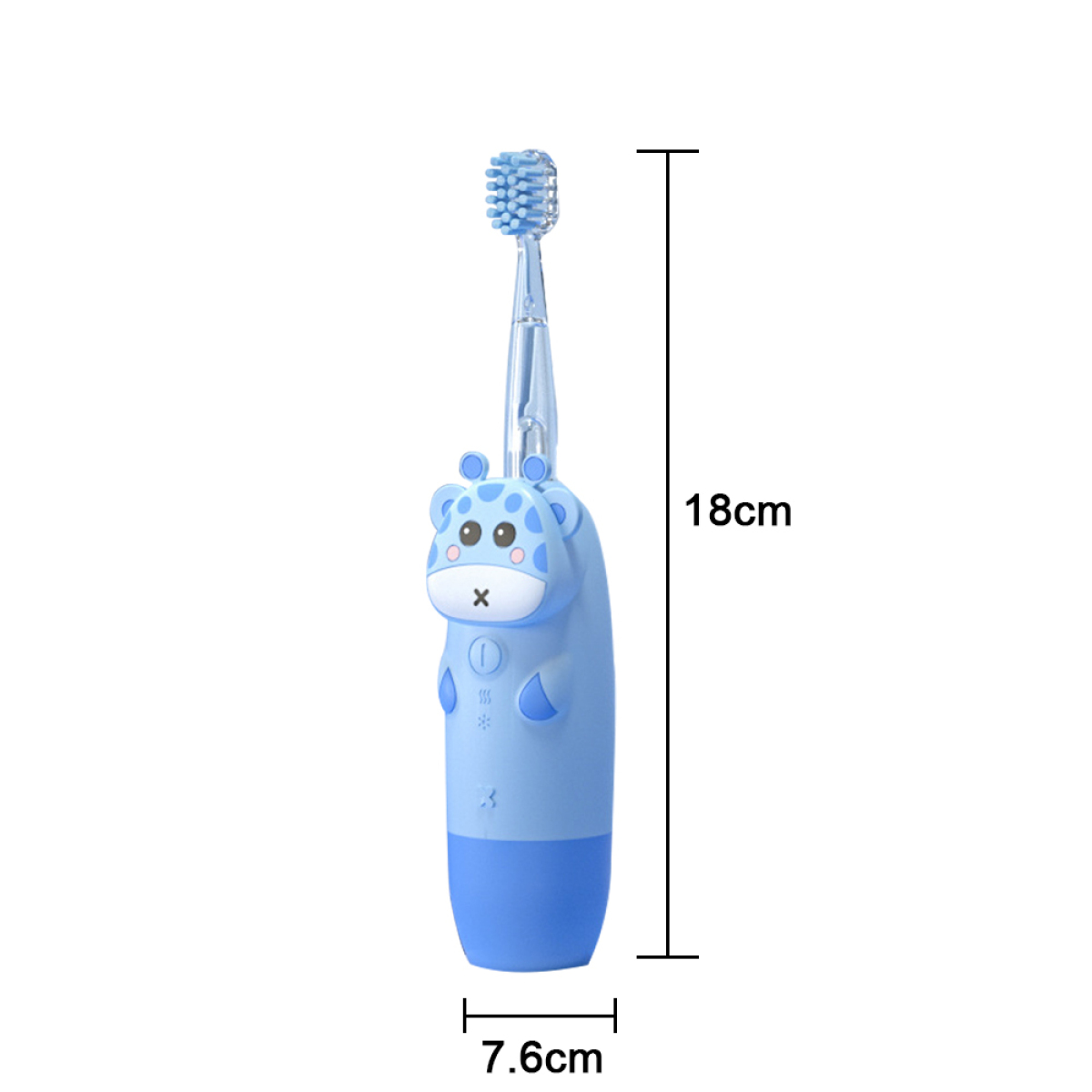 Elektrische ELKUAIE Giraffen-Stil Niedlicher blue Zahnbürste