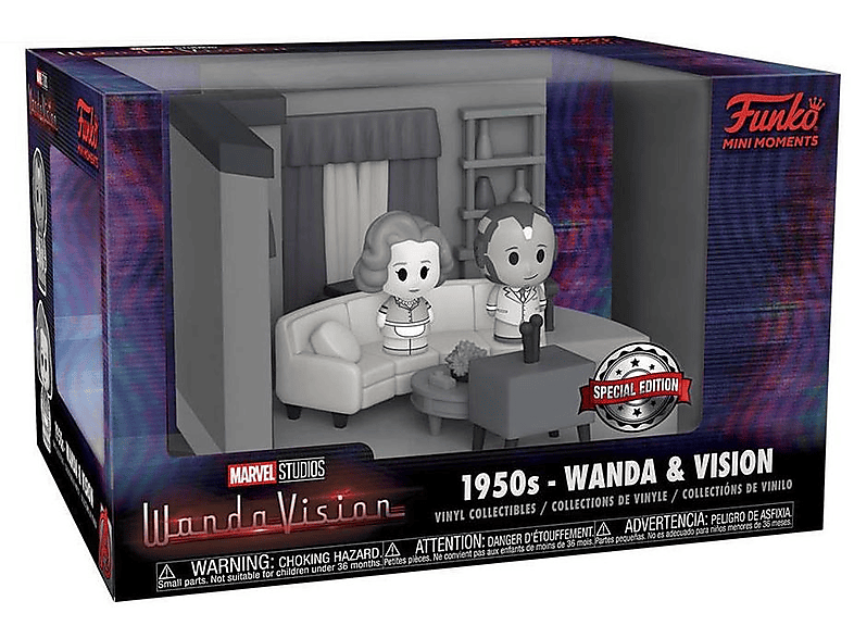 Marvel & Moments Wanda FUNKO Sammelfigur WandaVision Mini 1950´s Funko Vision