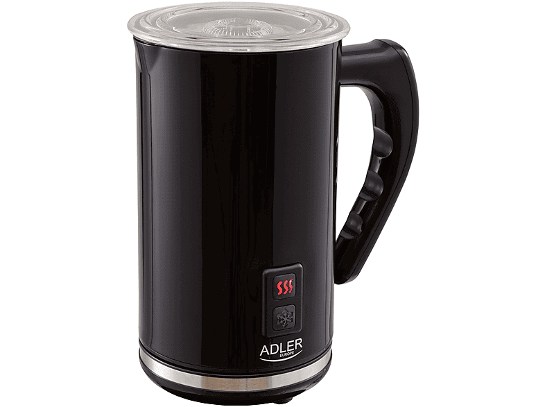 ADLER AD 4478 Milchaufschäumer, Schwarz, 500 Watt