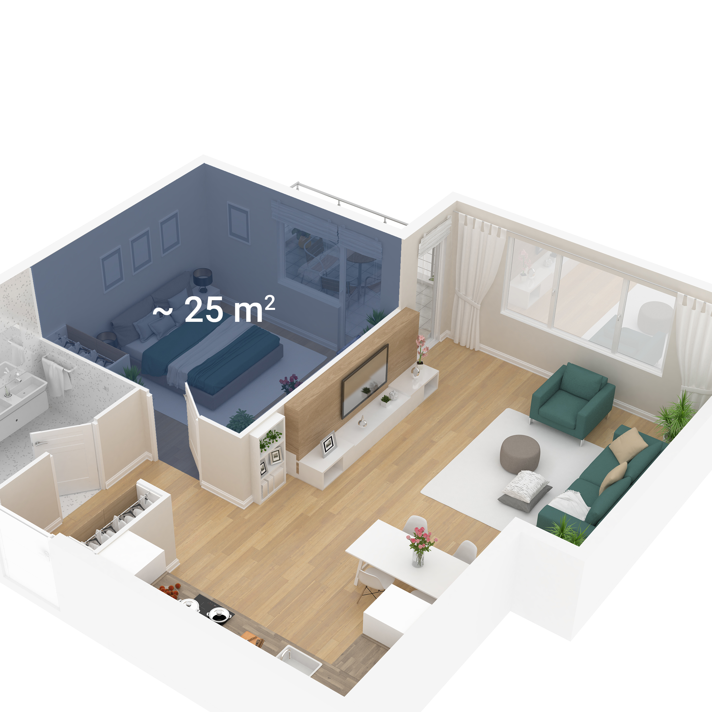 A) EEK: Raumgröße: m², Mobiles Klimagerät R290 34 APP 2.6 Eco (Max. CoolFixx Weiß SUNTEC