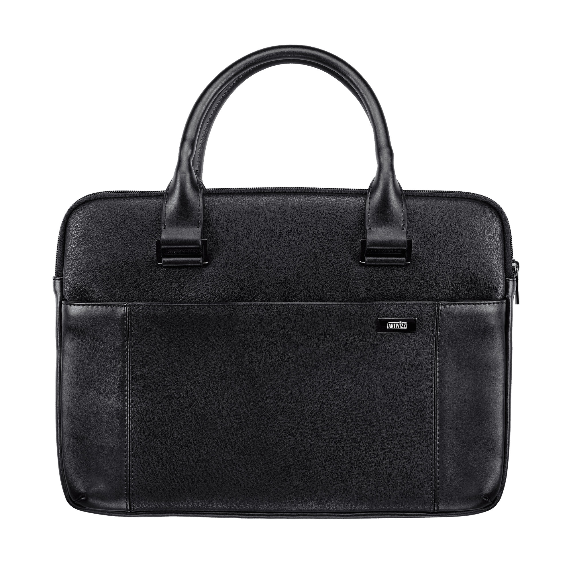 ARTWIZZ Leather / Bag 16 Schwarz Leder, Aktentasche für Tasche Notebook 15 Zoll für Apple