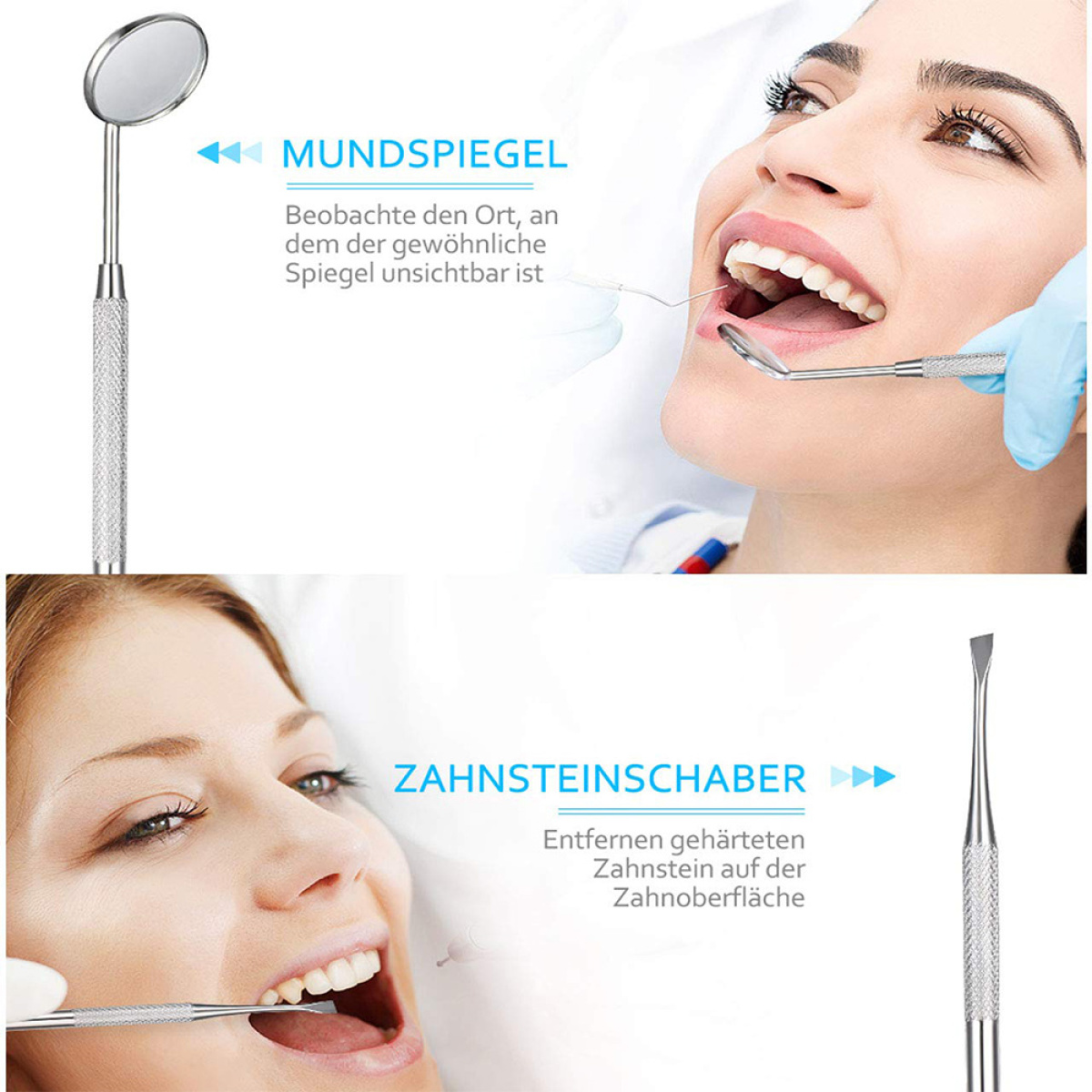 ELKUAIE Dentalwerkzeuge Zahnreinigungsset