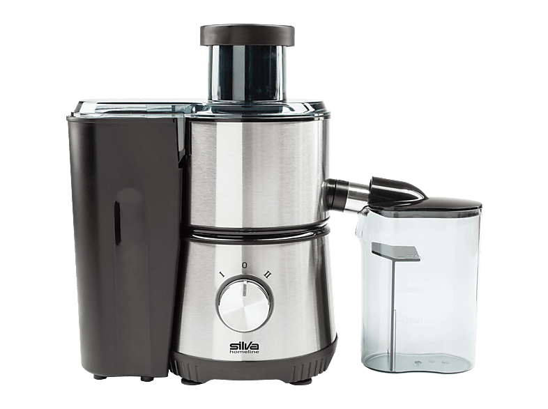 Silva-Homeline AS 520 Trancheuse puissante 150 W en métal de haute qualité, lame universelle en acier inoxydable, réglage en continu (épaisseur de coupe 0-15 mm), argent métallisé
