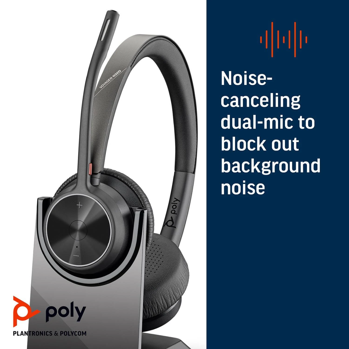 Voyager Schwarz Bluetooth Bluetooth Over-ear 4320, POLY kopfhörer