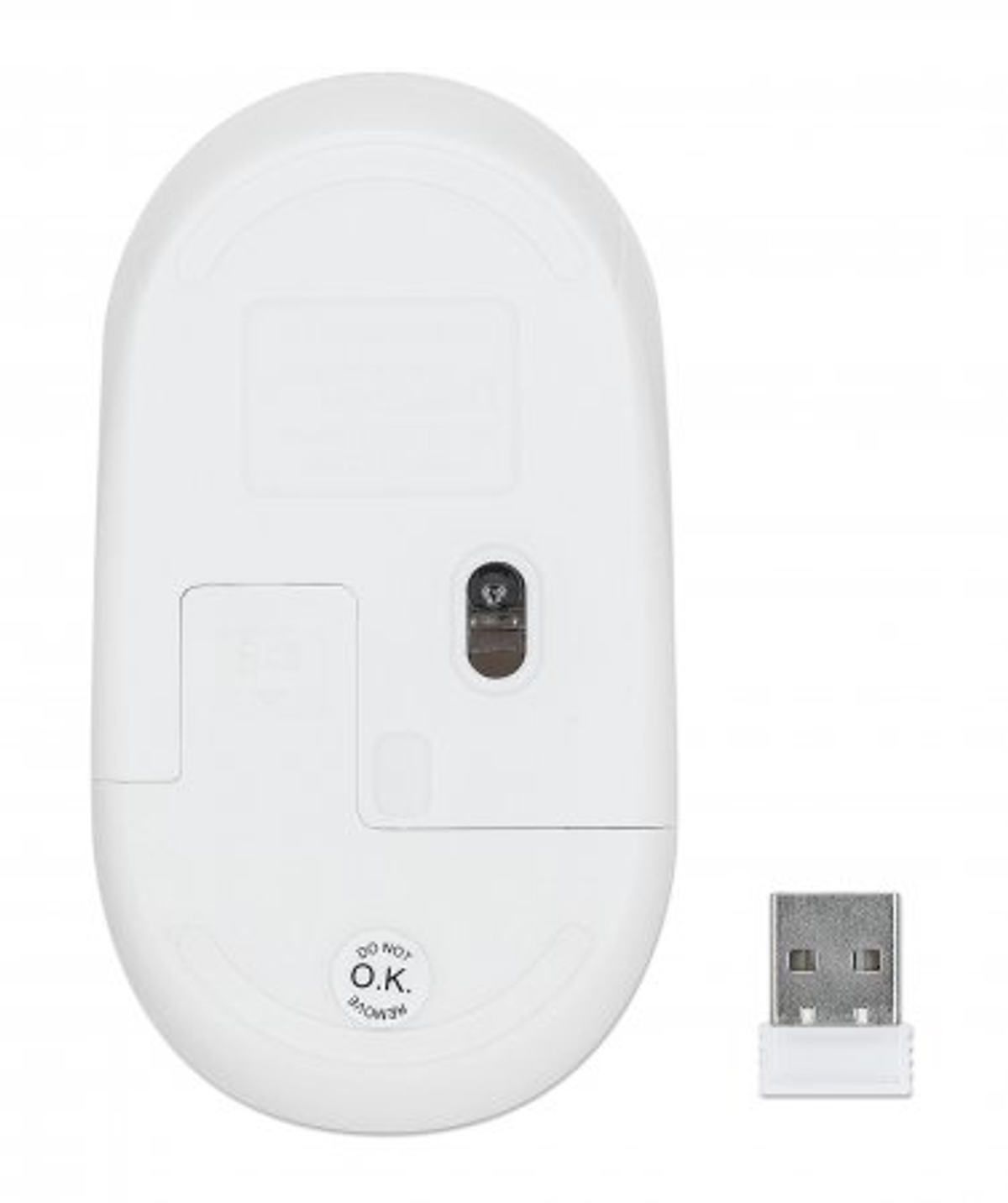 MANHATTAN MANHATTAN Performance Maus, Mäuse USB-Maus / Kabellose weiß Ausgabe III Eingabe
