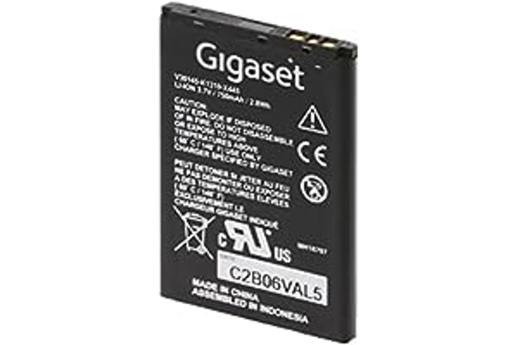 INTENSILO 2x NiMH Batteria 800mAh (2.4V) Per Telefono Cordless - Foto 9