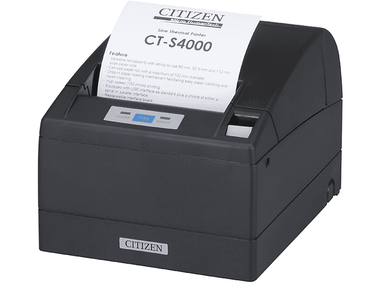 Schwarz CTS4000USBBK CITIZEN Etikettendrucker