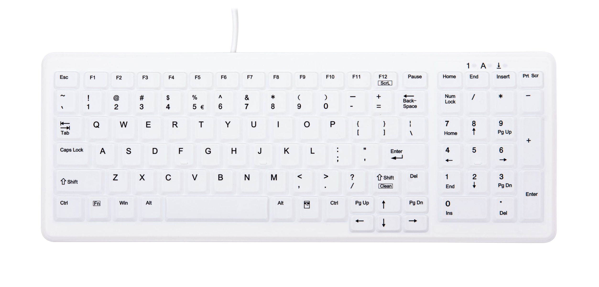 CHERRY AK-C7000F-U1-W/US, Tastatur