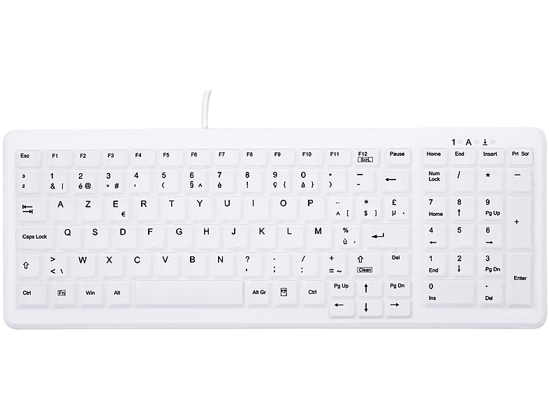 CHERRY AK-C7000F-U1-W/BE, Tastatur